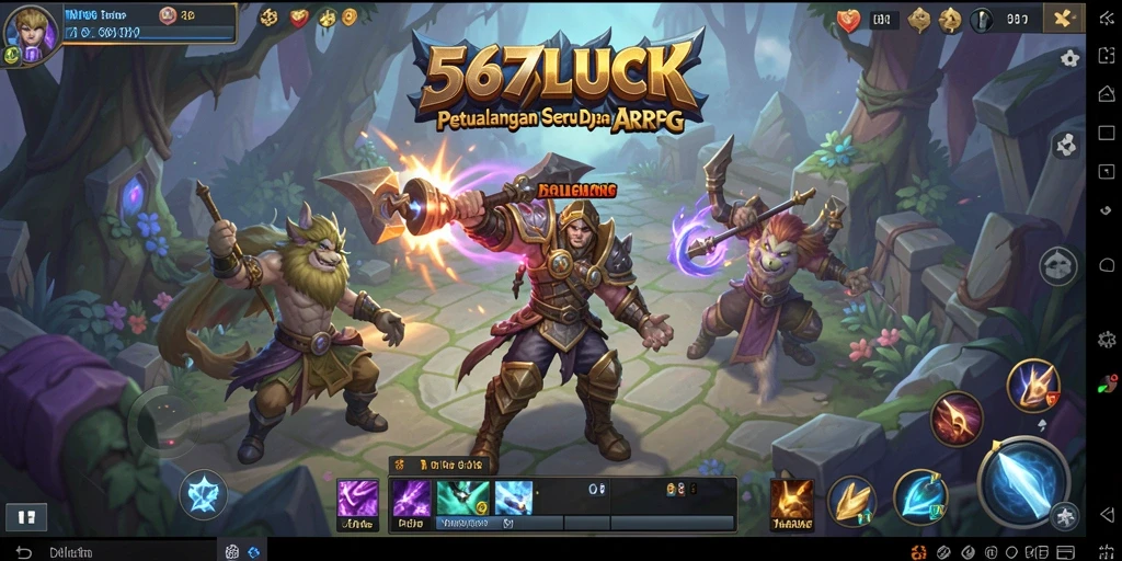 Tangkapan layar menampilkan pertarungan mendebarkan di 567LUCK.