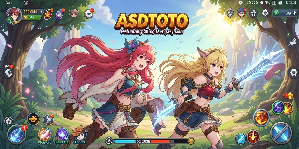 Tampilan gameplay ASDTOTO dengan karakter Anime yang memukau.