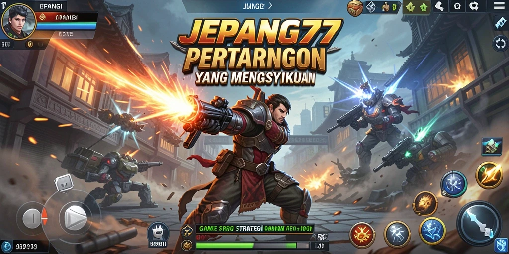 Tampilan gameplay menarik di JEPANG77 dengan pertarungan strategis.