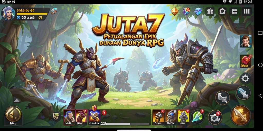 Gameplay JUTA7 menampilkan pertarungan seru dengan karakter yang dinamis.