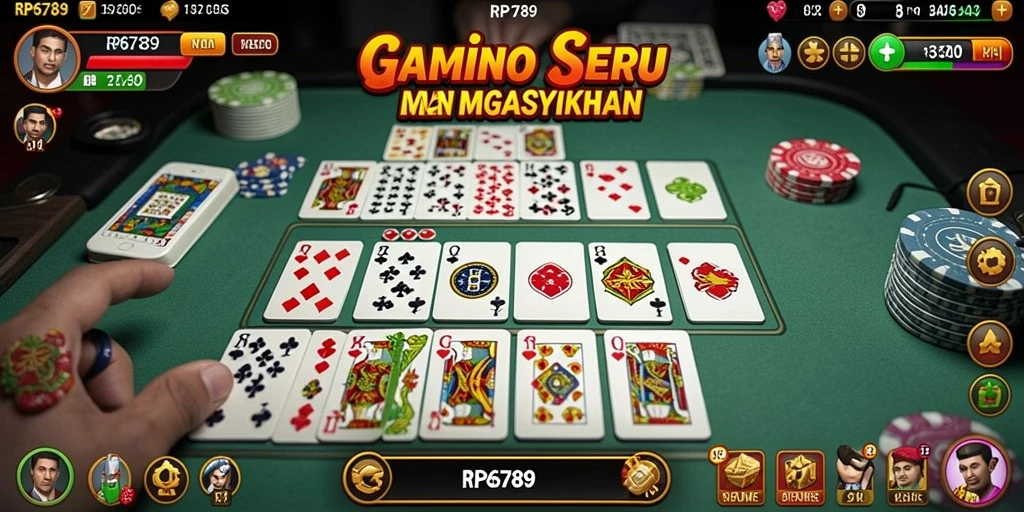 Screenshot gameplay RP6789 menunjukkan aksi seru bermain Domino.