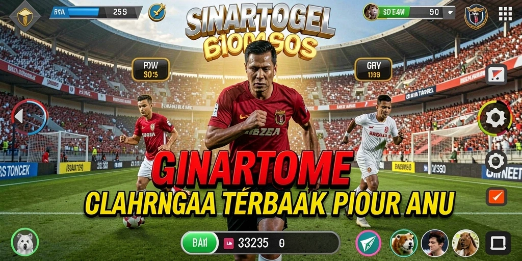 Screenshot utama SINARTOGEL menunjukkan aksi seru dalam pertandingan olahraga.