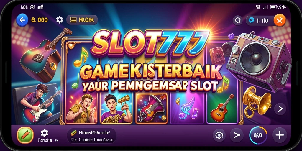 Gameplay SLOT777 yang seru dengan musik menghentak.