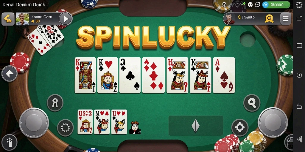 Screenshot gameplay SPINLUCKY menampilkan aksi seru dalam permainan Domino.