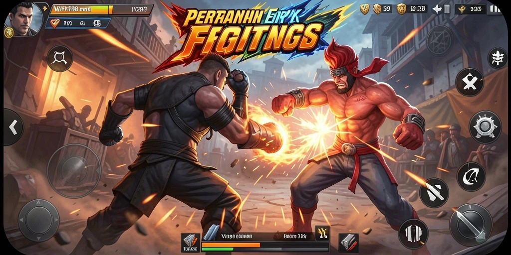 Gameplay mendebarkan dalam pertarungan karakter VIP288.